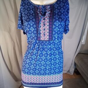 Dalia Blue Short Sleeve Top
